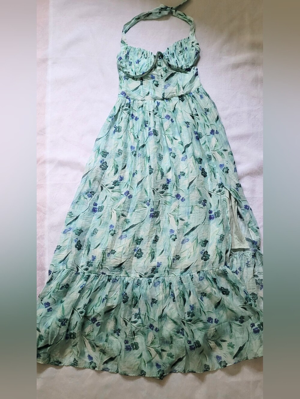 NWOT! ASTR Formal Garden Party Anthro Women's Kelby Corset Fall Maxi Dress Small - Picture 17 of 17